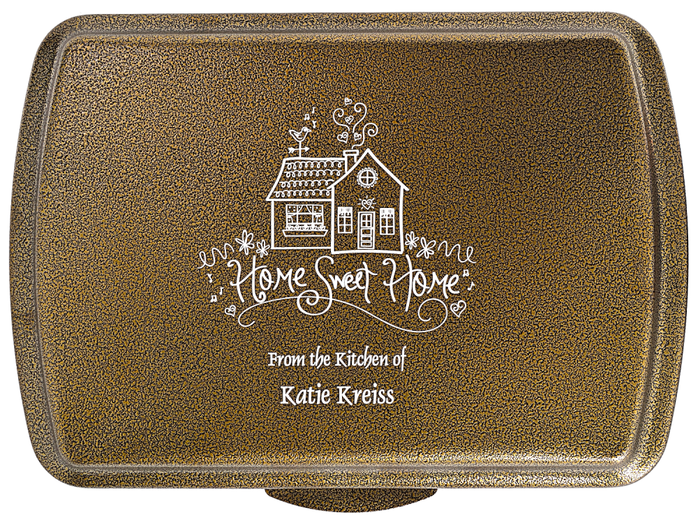 9X13" Traditional Lid Only, Gold Vein Hammered Metal Look - Click Image to Close