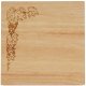 8X8" Solid Oak Cutting Boards, Grape Vine Border