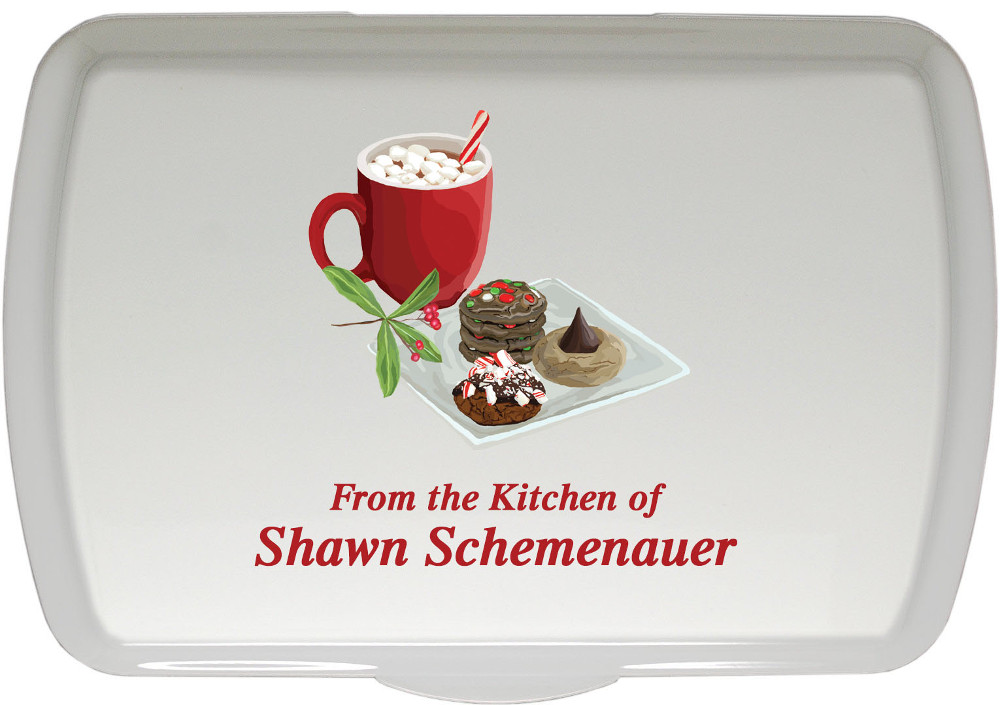 9X13" Christmas Treats Design,Traditional Lid Only - Click Image to Close