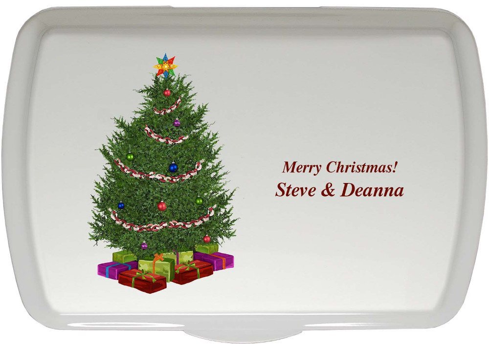 9X13" Christmas Tree Design,Traditional Lid Only - Click Image to Close