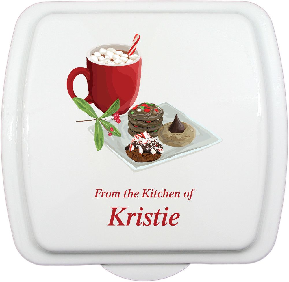 9x9 Christmas Treats Design, Lid Only - Click Image to Close