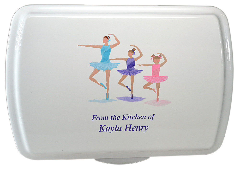 9X13" Ballerina Design,Traditional Lid Only - Click Image to Close