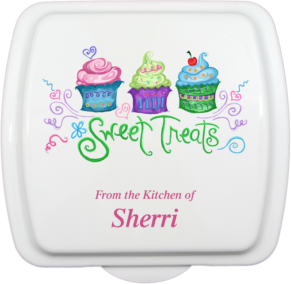 9x9 Sweet Treats Design, Lid Only - Click Image to Close