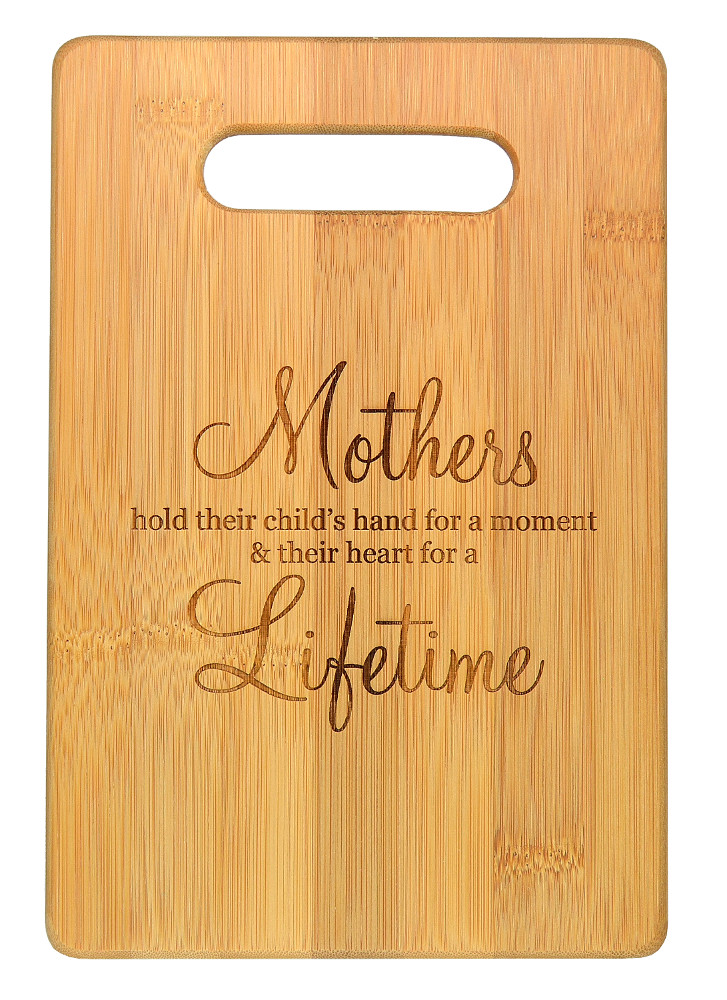 9x6" Bamboo Cutting Boards, Mother Lifetime - Click Image to Close