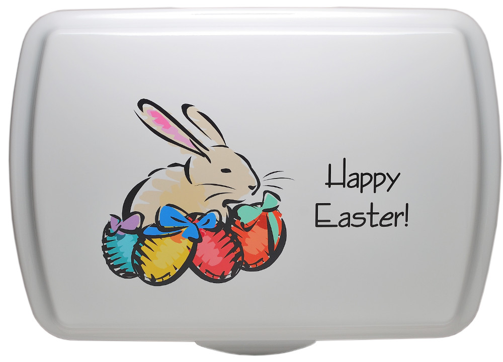 9x13 Easter Cake Tin Personalized Easter Bunny Baking Pan