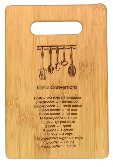 9x6\" Bamboo Cutting Boards, Conversions