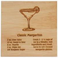 8X8" Solid Oak Cutting Boards, Margarita (image for) 8X8" Solid Oak Cutting Boards, Margarita