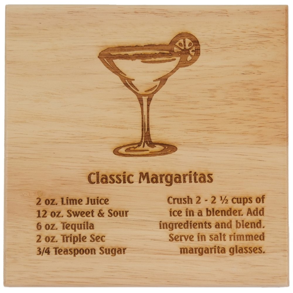 (image for) 8X8" Solid Oak Cutting Boards, Margarita