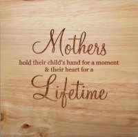 8X8" Solid Oak Cutting Boards, Mother Lifetime (image for) 8X8" Solid Oak Cutting Boards, Mother Lifetime