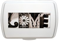 Photo Letter Artwork Lid, 9x13 Cake Pan (image for) Photo Letter Artwork Lid, 9x13 Cake Pan