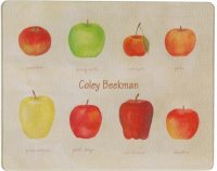 Apple, 15"X12" Tempered Glass Cutting Board (image for) Apple, 15"X12" Tempered Glass Cutting Board