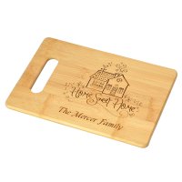 (image for) Home Sweet Home Bamboo Cutting Board