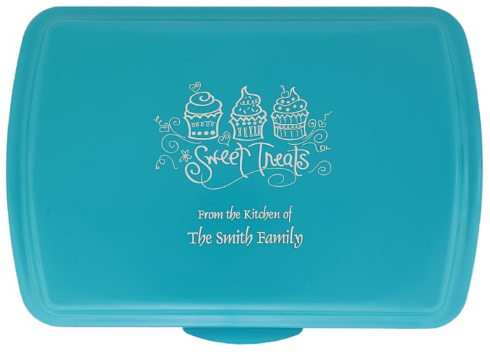 (image for) 9x13" Bar Pan - Turquoise, Smooth Semigloss Finish