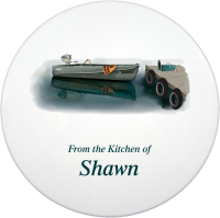 (image for) Cookie Tin, Boat - Dock Fishing Design
