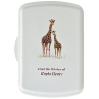 9X13" Giraffe Design,Traditional Lid Only