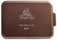 9X13" Original Cake Pan & Lid, Penny Vein Hammered Metal Look (image for) 9X13" Original Cake Pan & Lid, Penny Vein Hammered Metal Look