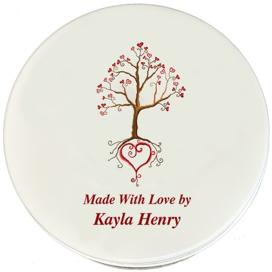 Cookie Tin, Tree of Love Design