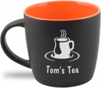 Orange, 12oz Matte Cafe Mug