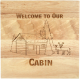 8X8" Solid Oak Cutting Boards, Cabin