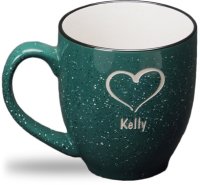 Green, 14oz Speckled Bistro Mugs