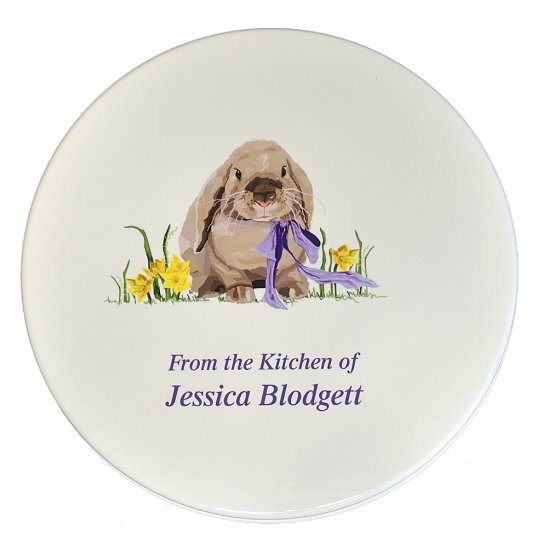 Cookie Tin, Spring Bunny Design