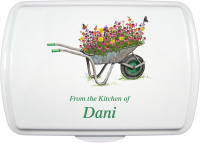 9X13" Wheelbarrow Flowers Design, Bar Pan