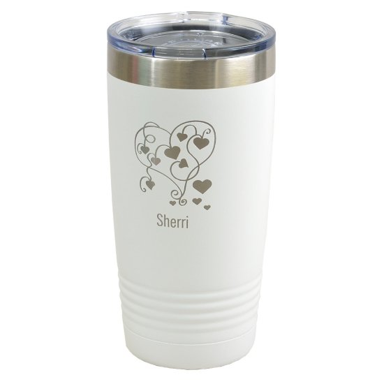 White Polar Camel Insulated Tumbler, 20oz