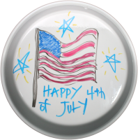 Pie Pan & Lid - Draw-Bake-Erase (image for) Pie Pan & Lid - Draw-Bake-Erase