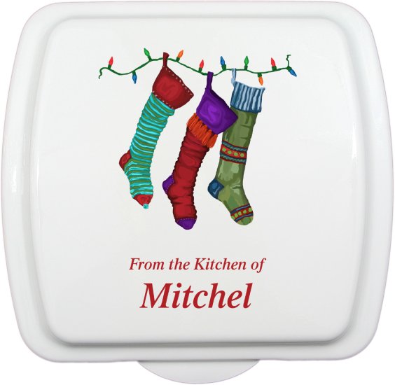 9X9 Christmas Socks Design, Doughmakers Pan