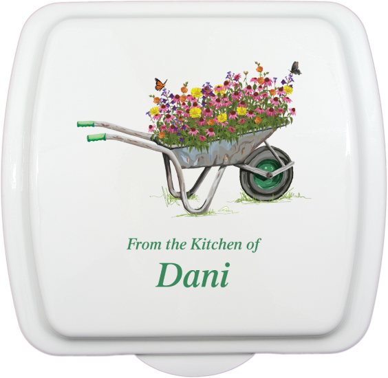 (image for) 9x9 Wheelbarrow Flowers, Lid Only