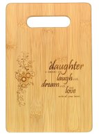 9x6" Bamboo Cutting Boards, Daughter (image for) 9x6" Bamboo Cutting Boards, Daughter
