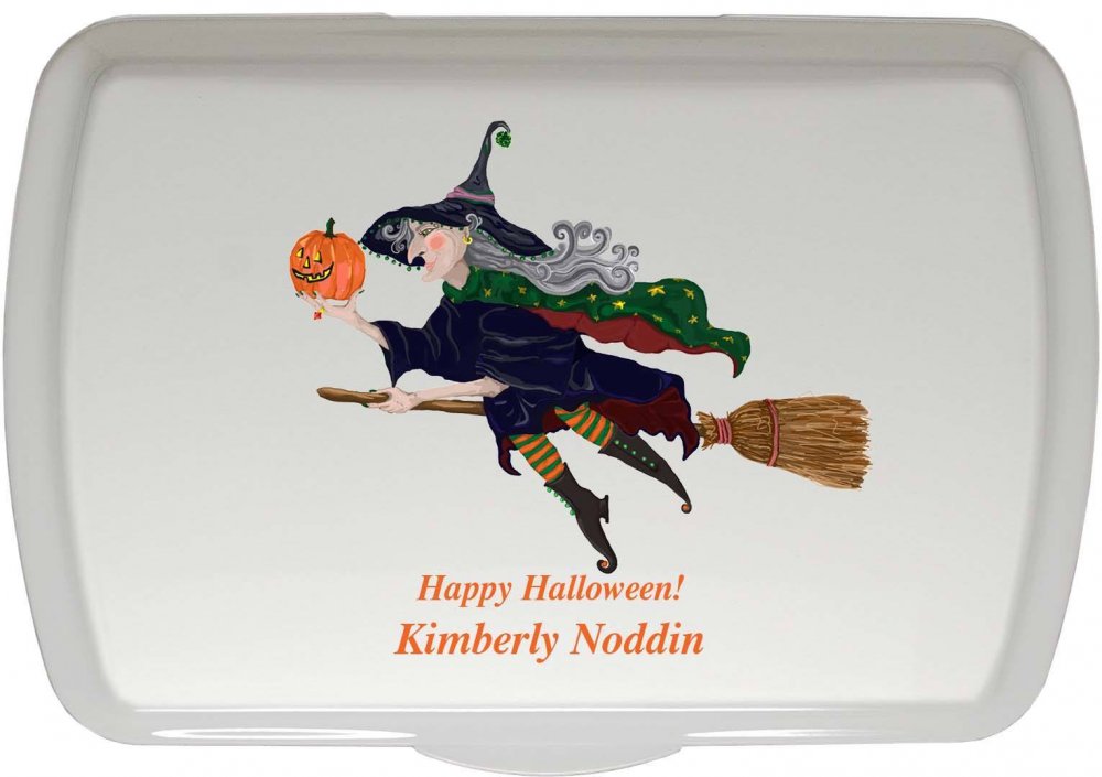 9X13" Witch Design,Traditional Lid Only - Click Image to Close