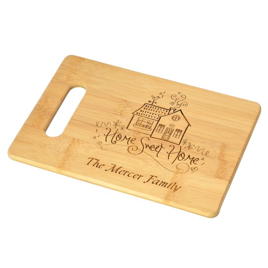 Home Sweet Home Bamboo Cutting Board