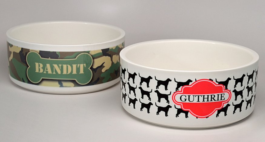 personalized pet bowls