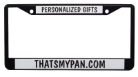 Black, Personalized License Plate Frame (image for) Black, Personalized License Plate Frame