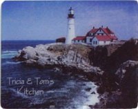 Portland Lighthouse, 15"X12" Tempered Glass Cutting Board (image for) Portland Lighthouse, 15"X12" Tempered Glass Cutting Board