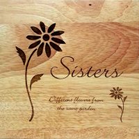 8X8" Solid Oak Cutting Boards, Sisters
