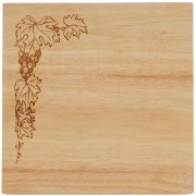 (image for) 8X8" Solid Oak Cutting Boards, Grape Vine Border