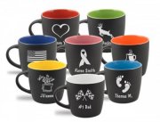 12 oz Matte Cafe Mugs