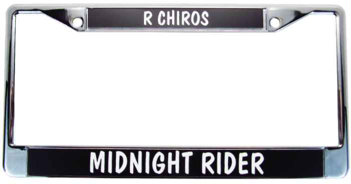 Chrome, Personalized License Plate Frame