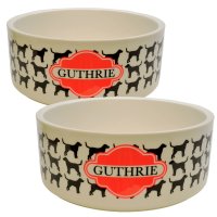 Large Pet Bowl, Set of Two