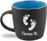 Light Blue, 12oz Matte Cafe Mug