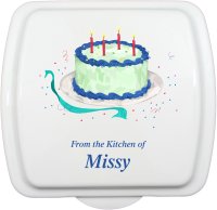 9X9 Cake Celebration Design, Doughmakers Pan (image for) 9X9 Cake Celebration Design, Doughmakers Pan