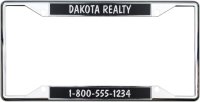 Dual Chrome Personalized License Frame (image for) Dual Chrome Personalized License Frame