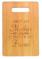 9x6" Bamboo Cutting Boards, Mother Friendship (image for) 9x6" Bamboo Cutting Boards, Mother Friendship