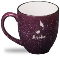 Plum, 14oz Speckled Bistro Mugs (image for) Plum, 14oz Speckled Bistro Mugs