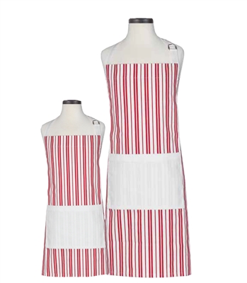 Adult-Child Apron Set - Stripe - Click Image to Close