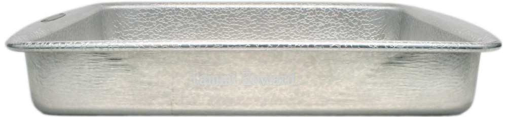 Doughmakers 9 Square Aluminum Cake Pan, Textured, Commercial Grade Bakeware