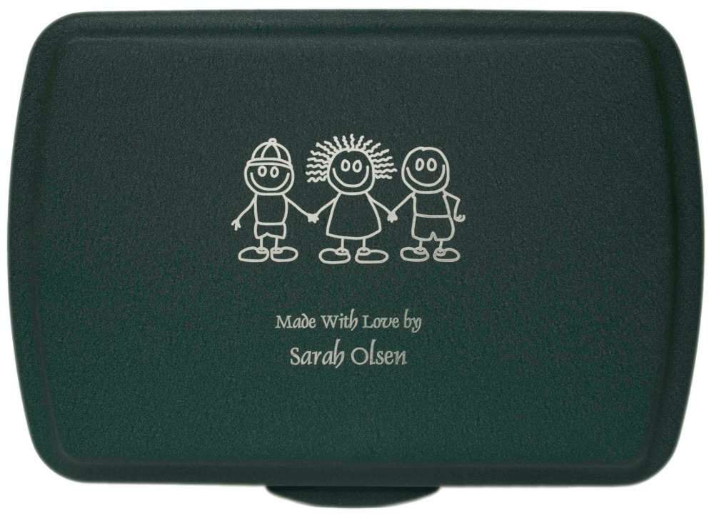 9X13" Cake Pan - Forest Green Textured Finish Lid - Click Image to Close