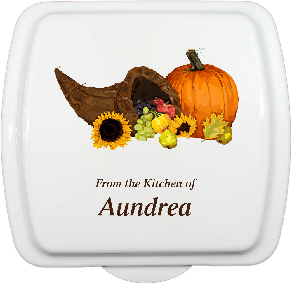 9x9 Autumn Harvest Design, Lid Only - Click Image to Close